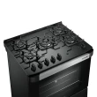 Fogão Mueller Decorato Vetro Piso 5 Bocas Preto Fosco G3 601230052 Bivolt